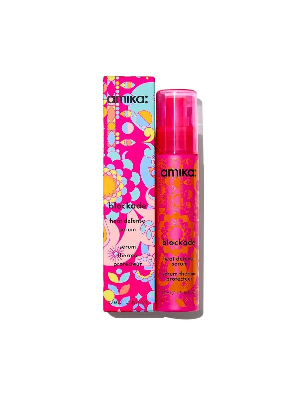 Amika Blockade Heat Defense Serum 1.7oz Protects Up to 450°F